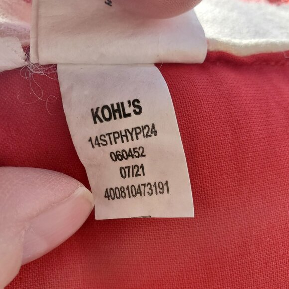 Christmas Holiday Throw Pillow Red Pom-Poms, Plaid Design Embroidered "Believe" - Picture 10 of 10